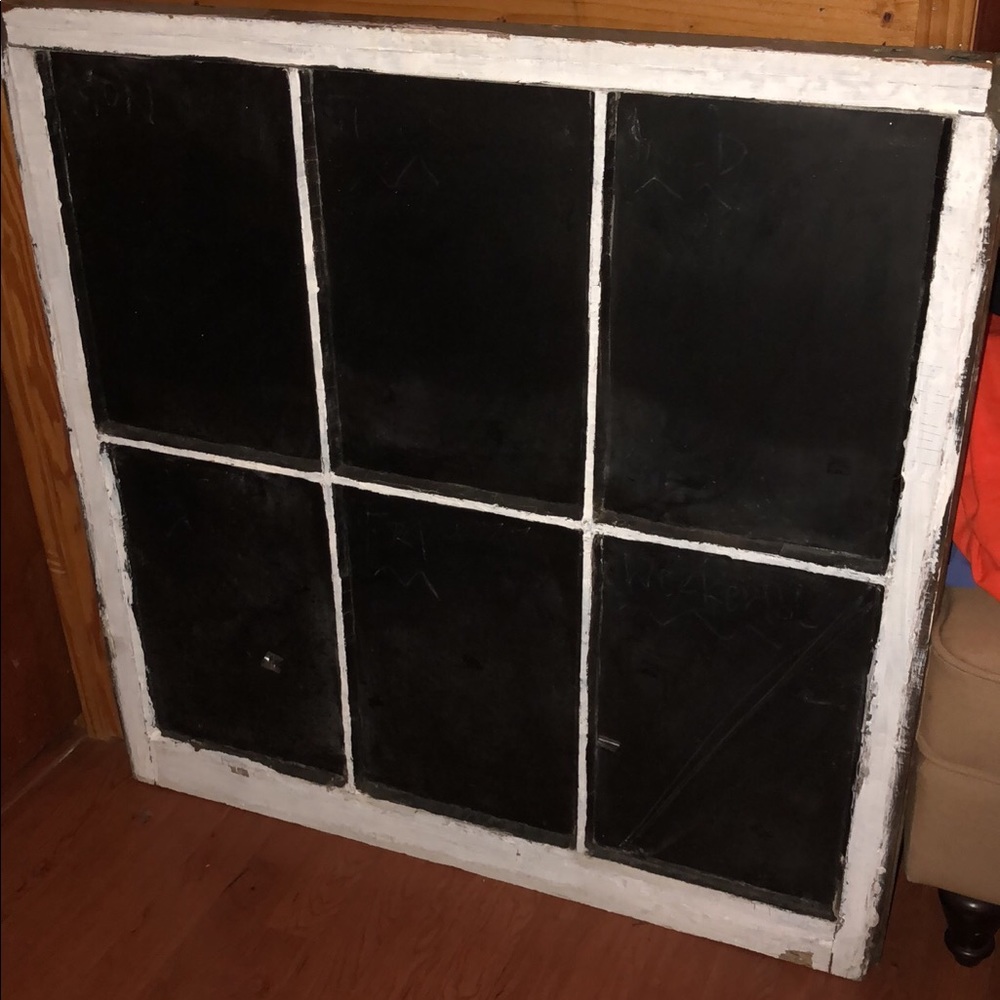 Chalkboard window pane